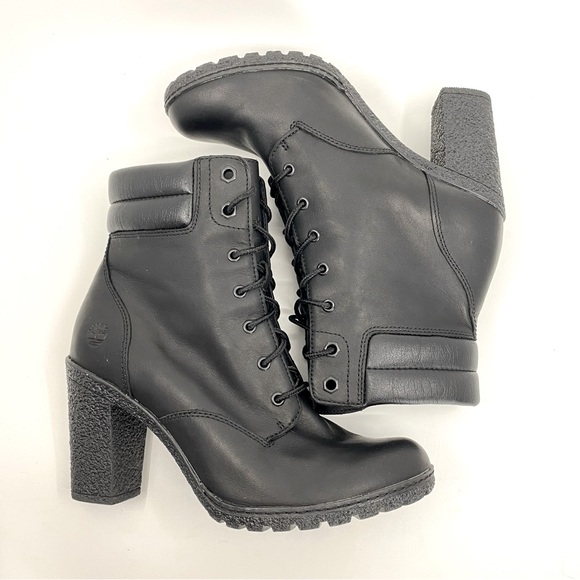 Timberland Women's Tillston 6 Inch Black Full Grain Leather Boot A2B56 SZ 7.5 - Picture 8 of 16